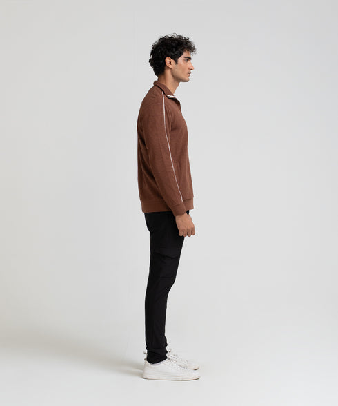 Men's Rib Zipper Sweatshirt